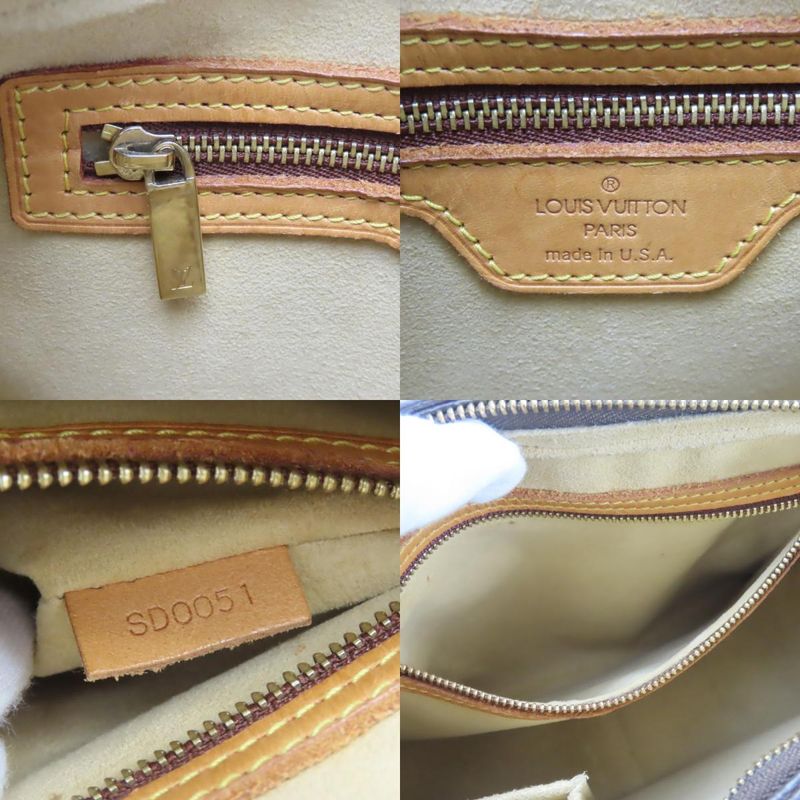 Louis Vuitton Shoulder Bag Looping MM Monogram Leather Brown