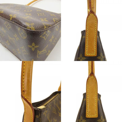 Louis Vuitton Shoulder Bag Looping MM Monogram Leather Brown