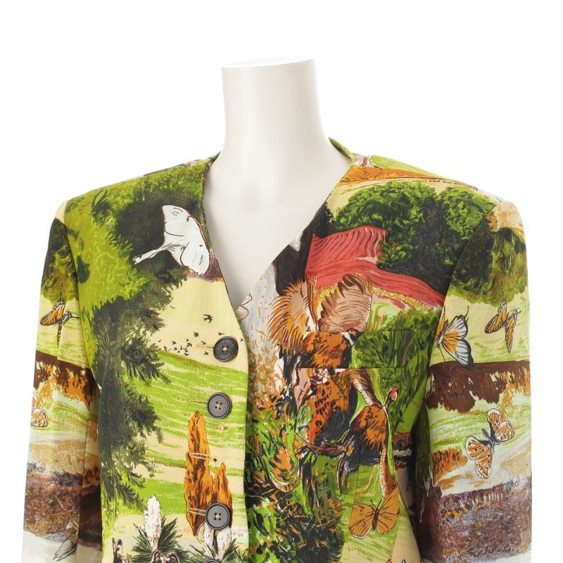 Hermes Silk Vintage Kermit Oliver Jardin Deden Ou Naturalia Garden of Eden