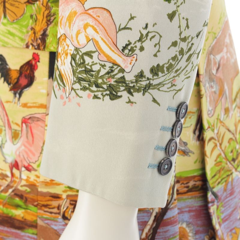 Hermes Silk Vintage Kermit Oliver Jardin Deden Ou Naturalia Garden of Eden
