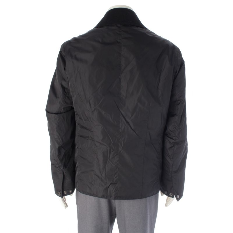 Louis Vuitton Nylon Wool Liner Double Zip Jacket Black 46