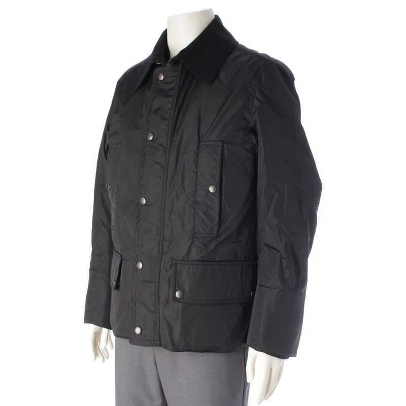 Louis Vuitton Nylon Wool Liner Double Zip Jacket Black 46