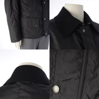 Louis Vuitton Nylon Wool Liner Double Zip Jacket Black 46