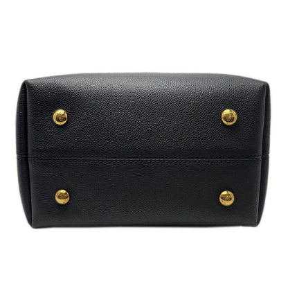 Louis Vuitton Leather Shoulder Low Key Hobo PM Black Gold