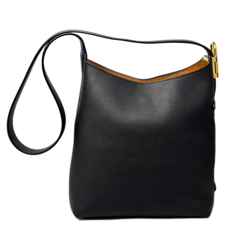 Louis Vuitton Leather Shoulder Low Key Hobo PM Black Gold