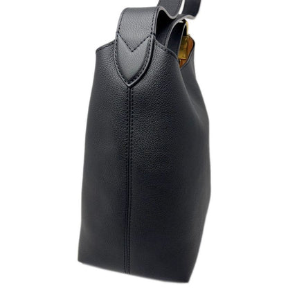 Louis Vuitton Leather Shoulder Low Key Hobo PM Black Gold