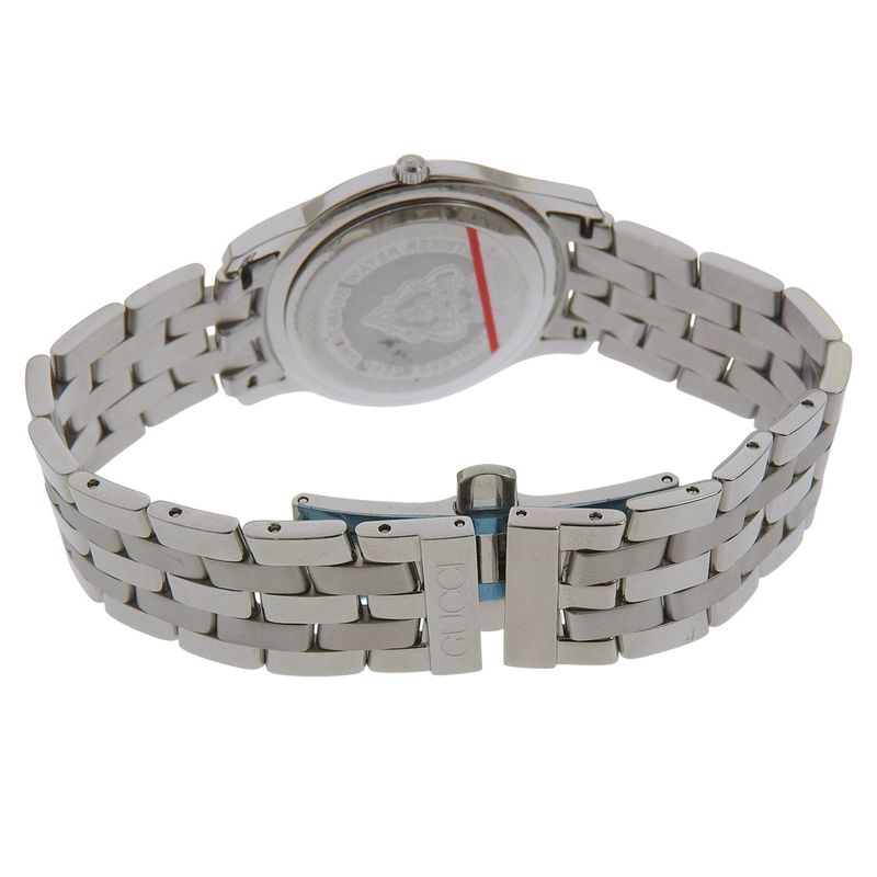 Gucci Class Stainless Steel Quartz Analog Display Black Dial Watch