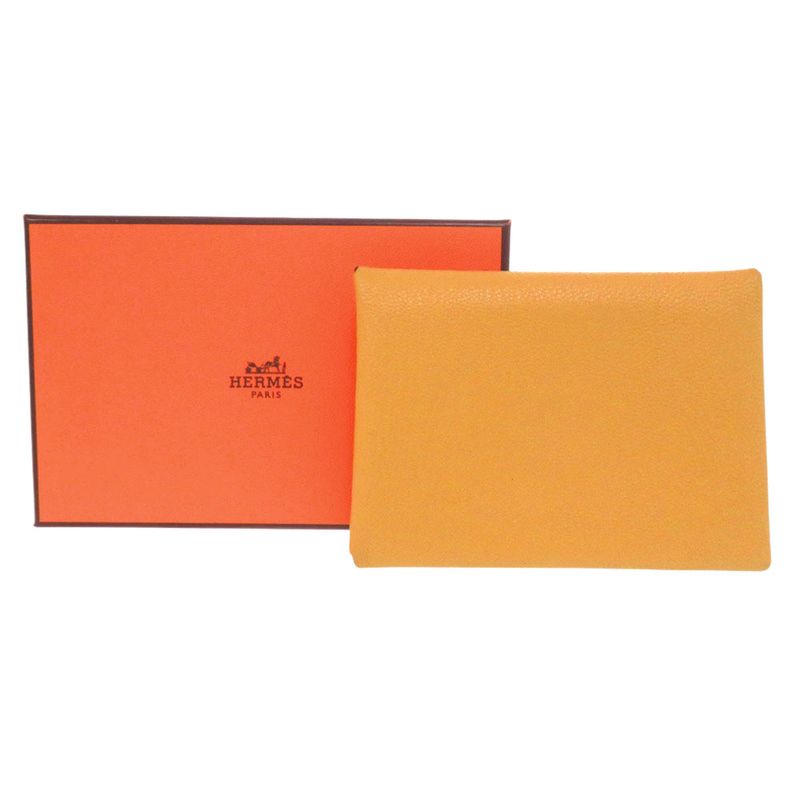 Hermes Calvi Duo Silver Chevre Foin