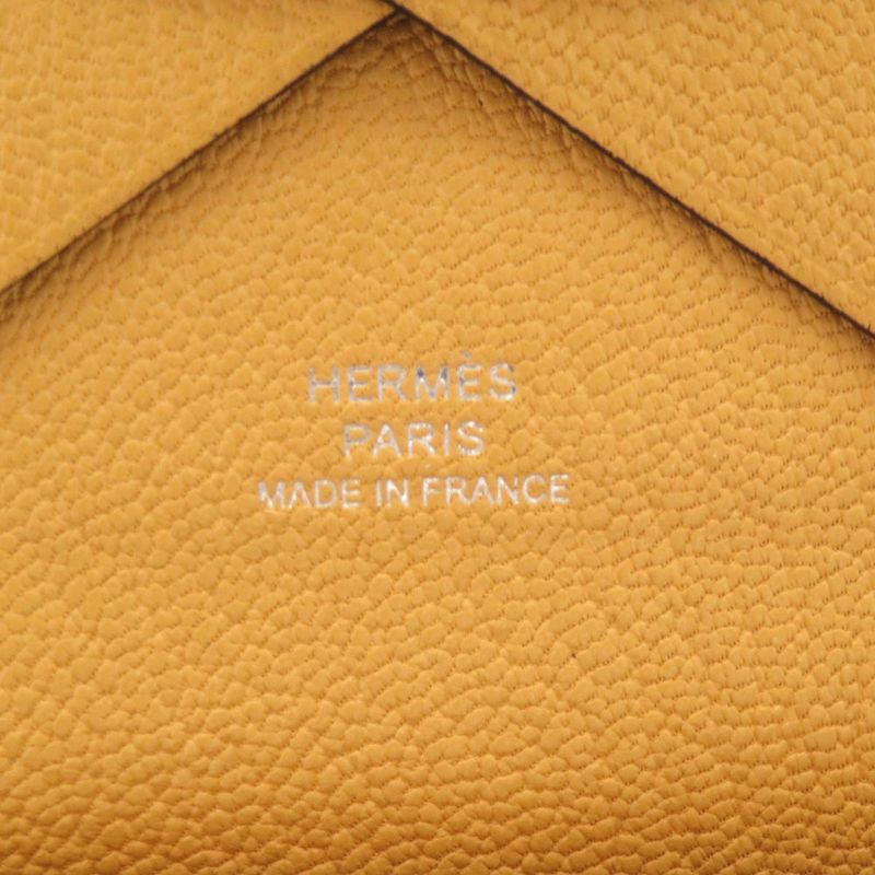 Hermes Calvi Duo Silver Chevre Foin