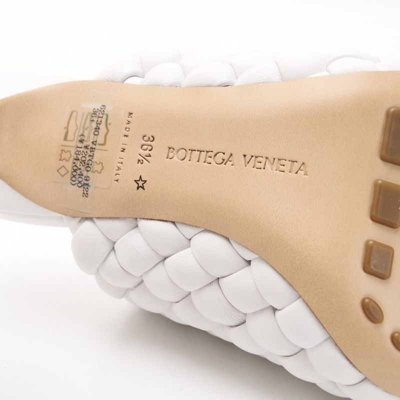Bottega Veneta Cover Trench Mule 36.5 Sandals High Heels Leather Shoes