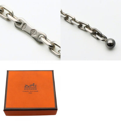 Hermes Bag Charm Panda Animal Leather White Black