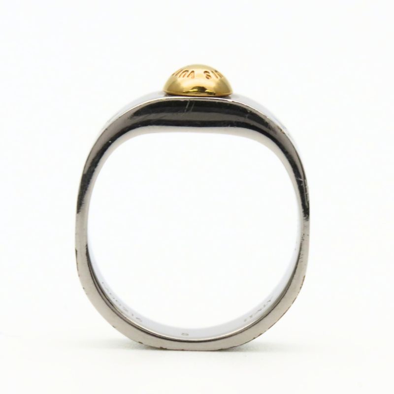 Louis Vuitton Ring Nanogram S Metal Silver