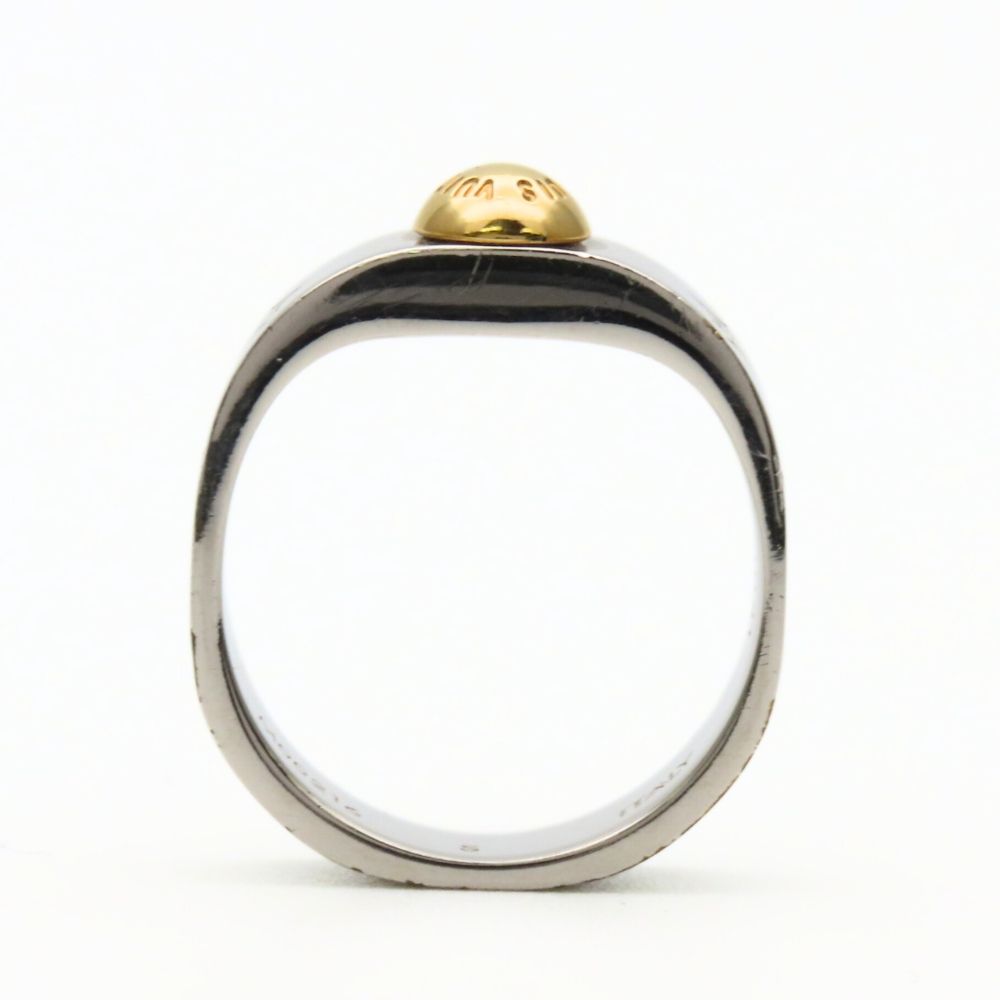 Louis Vuitton Ring Nanogram S Metal Silver