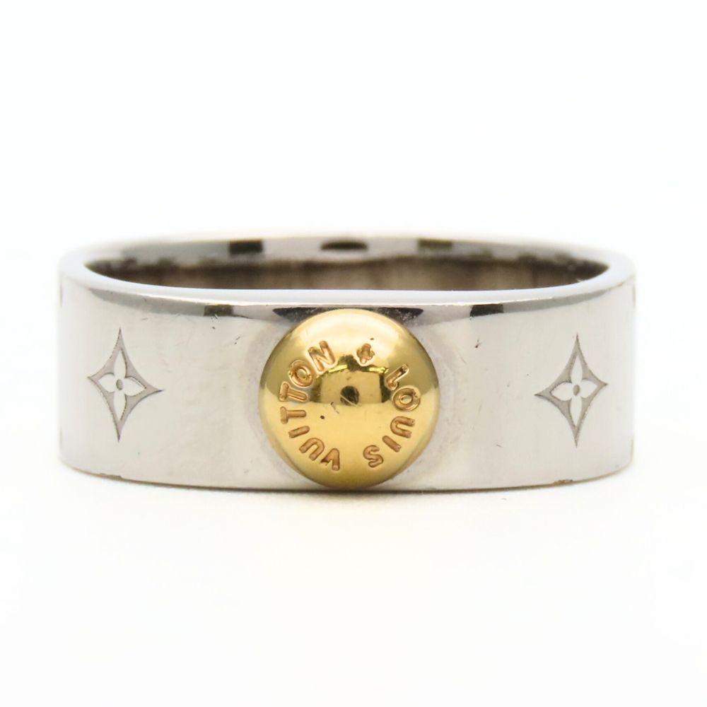 Louis Vuitton Ring Nanogram S Metal Silver