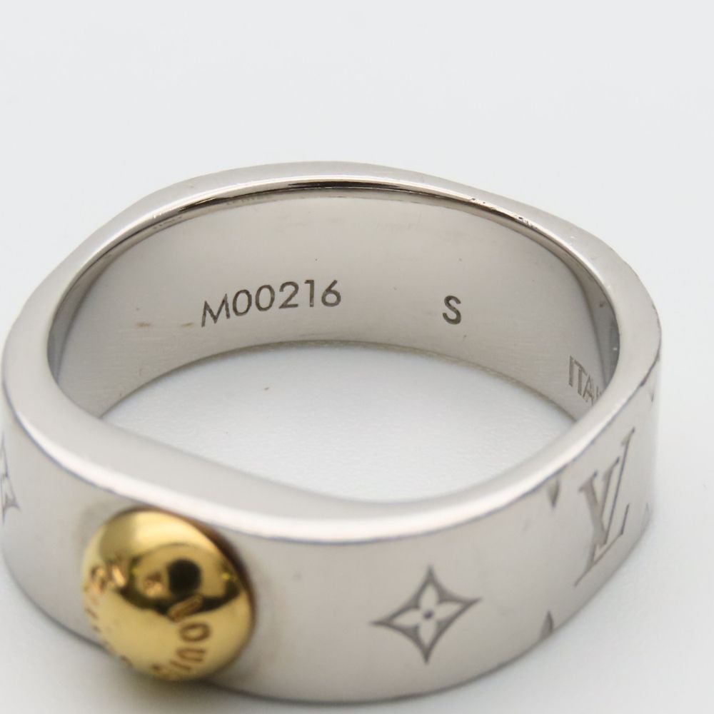 Louis Vuitton Ring Nanogram S Metal Silver