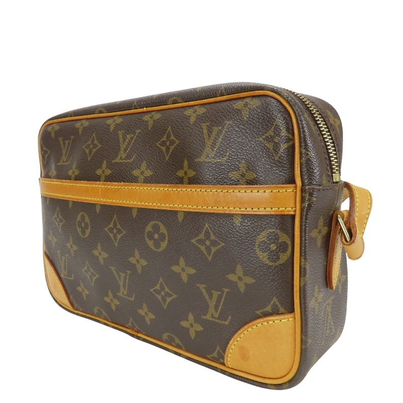Louis Vuitton Shoulder Bag Trocadero PM Monogram Leather Brown