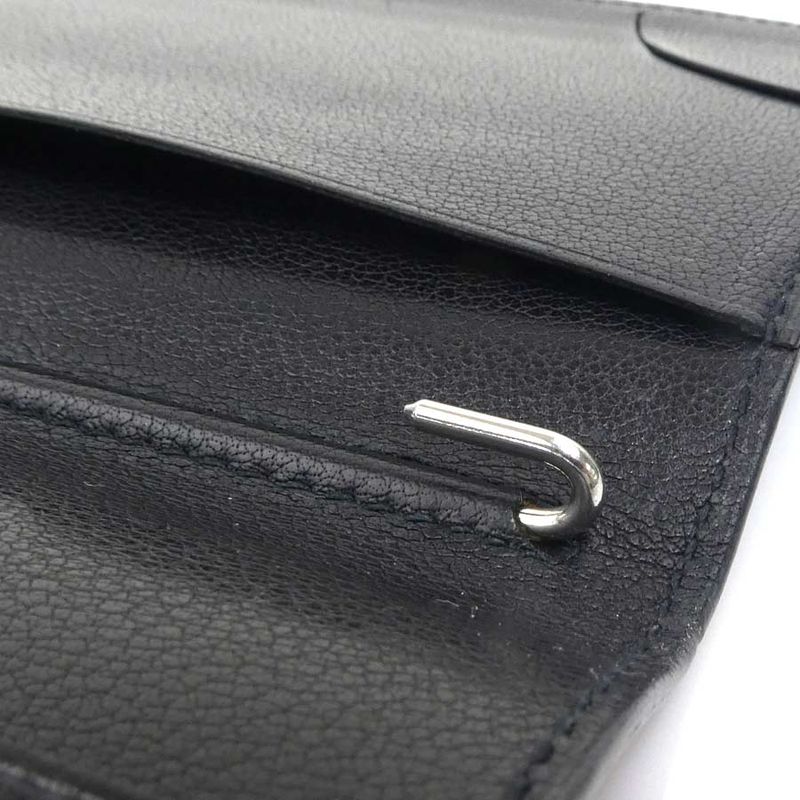 Hermes Notebook Cover Leather Black