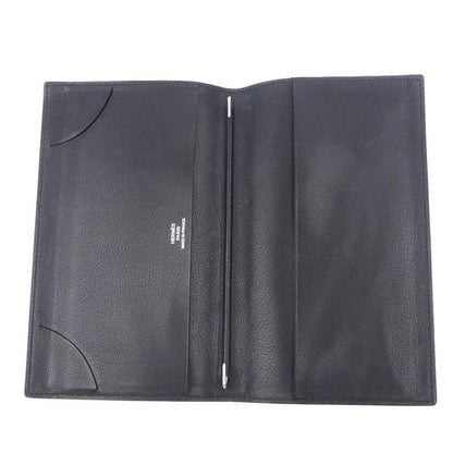 Hermes Notebook Cover Leather Black