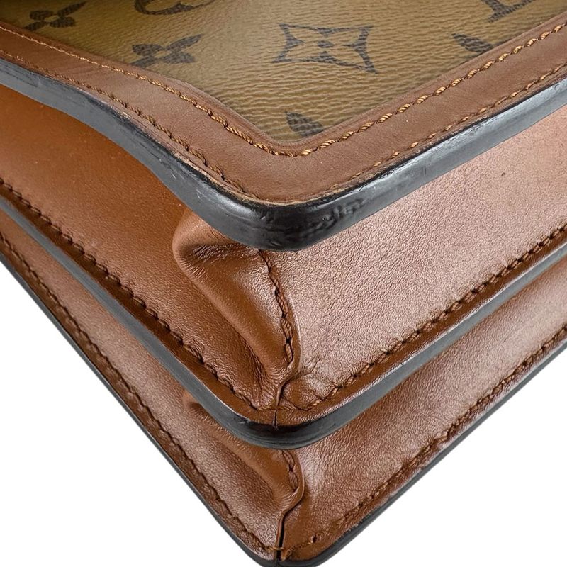 Louis Vuitton 2-Way Shoulder Bag Monogram Reverse Dauphine MM