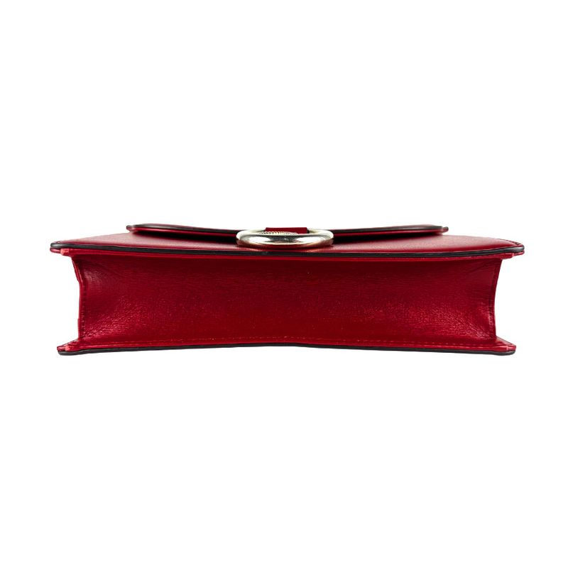 Gucci Shoulder Bag Leather Red
