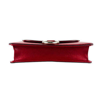 Gucci Shoulder Bag Leather Red