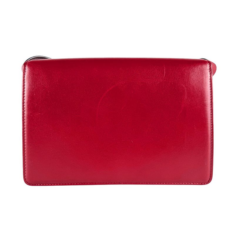 Gucci Shoulder Bag Leather Red