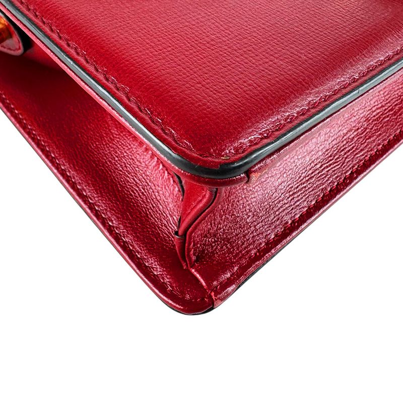 Gucci Shoulder Bag Leather Red