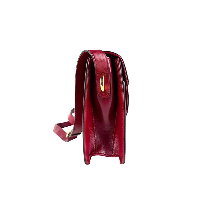 Gucci Shoulder Bag Leather Red