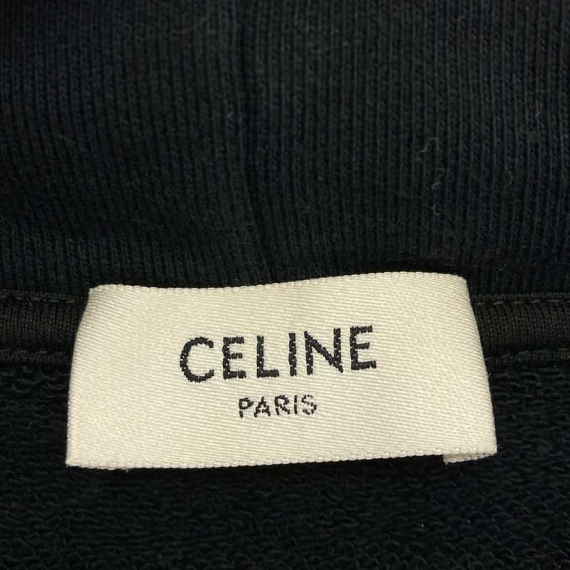 Celine the Banks Violette Hose Print Oversize Hoodie Black S