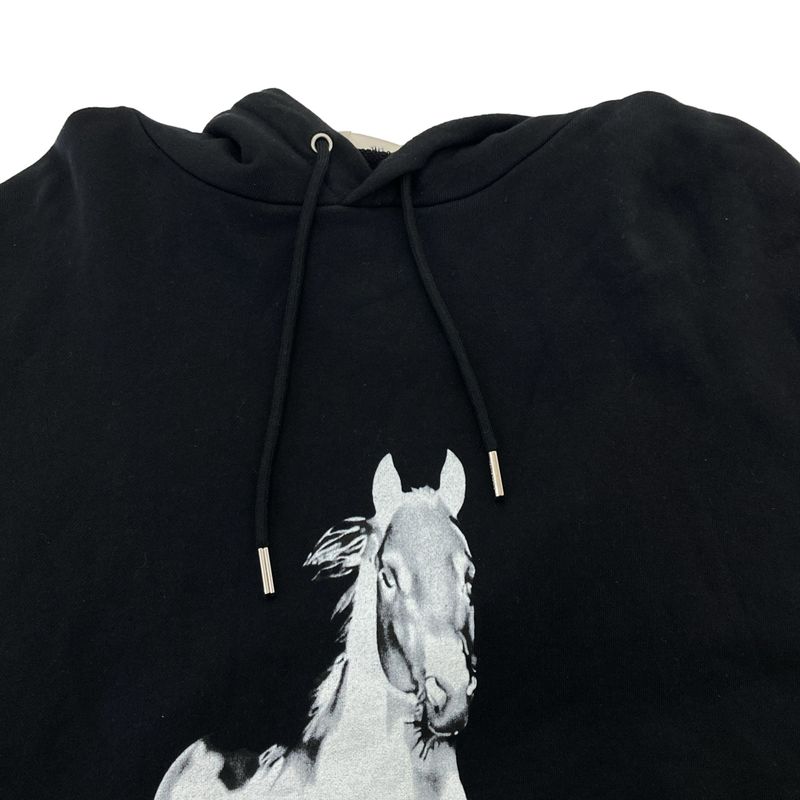 Celine the Banks Violette Hose Print Oversize Hoodie Black S