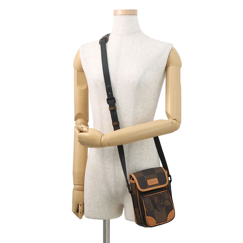 Louis Vuitton Shoulder Bag Damier Ebene Giant Monogram Amazon Noir Black