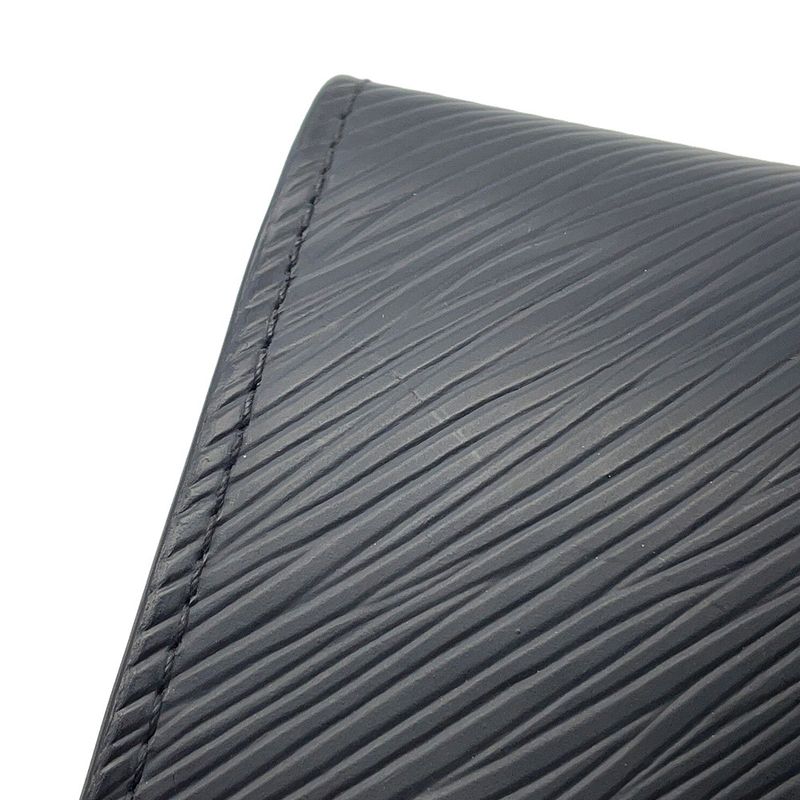 Louis Vuitton Chain Wallet Epi Sequin Portefeuille Twist Owl Noir Black
