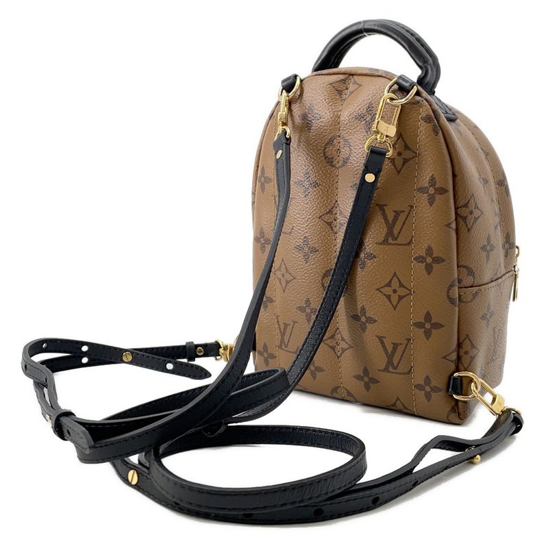 Louis Vuitton Backpack Monogram Reverse Palm Spring Mini Noir Black