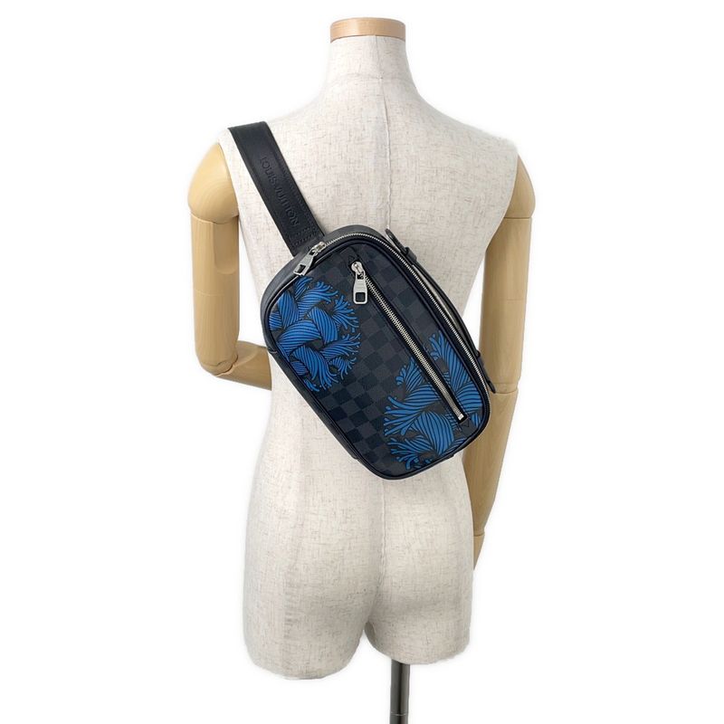 Louis Vuitton Belt Bag Damier Graphite Ambler Noir Black Blue