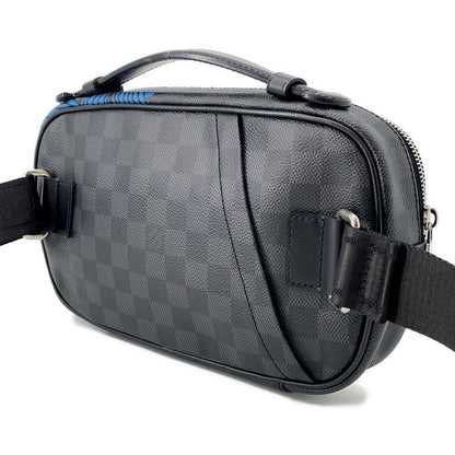 Louis Vuitton Belt Bag Damier Graphite Ambler Noir Black Blue