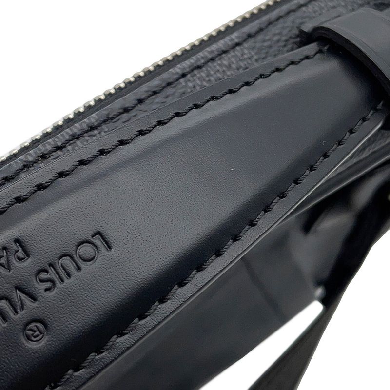 Louis Vuitton Belt Bag Damier Graphite Ambler Noir Black Blue