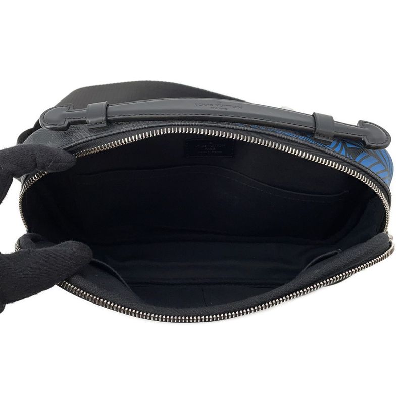 Louis Vuitton Belt Bag Damier Graphite Ambler Noir Black Blue
