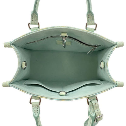 Louis Vuitton Handbag Monogram Empreinte on the Go PM Summer Star Dust Blue-yellow
