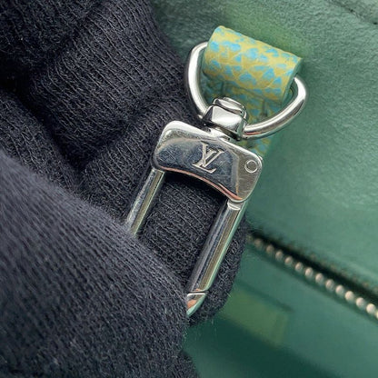 Louis Vuitton Handbag Monogram Empreinte on the Go PM Summer Star Dust Blue-yellow