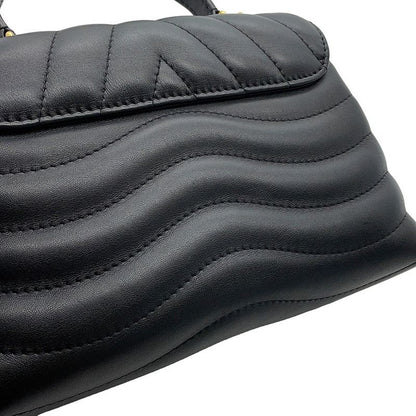 Louis Vuitton Handbag Calf Leather Holdomi 2-Way Noir Black