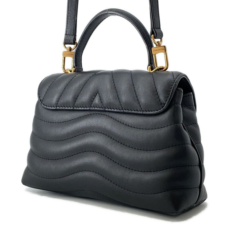 Louis Vuitton Handbag Calf Leather Holdomi 2-Way Noir Black