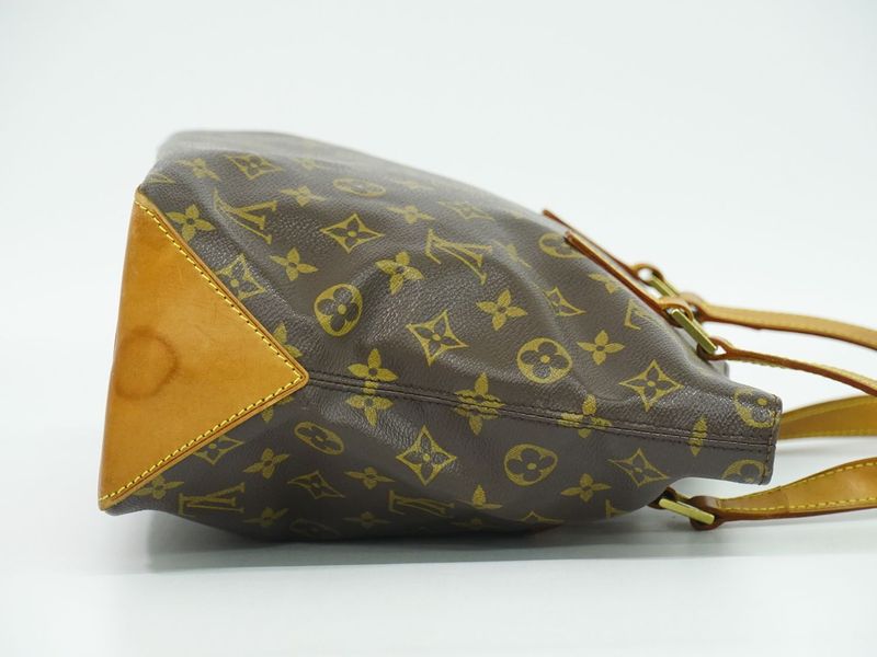 Louis Vuitton LV Cabas Piano Monogram Tote Shoulder Bag Brown