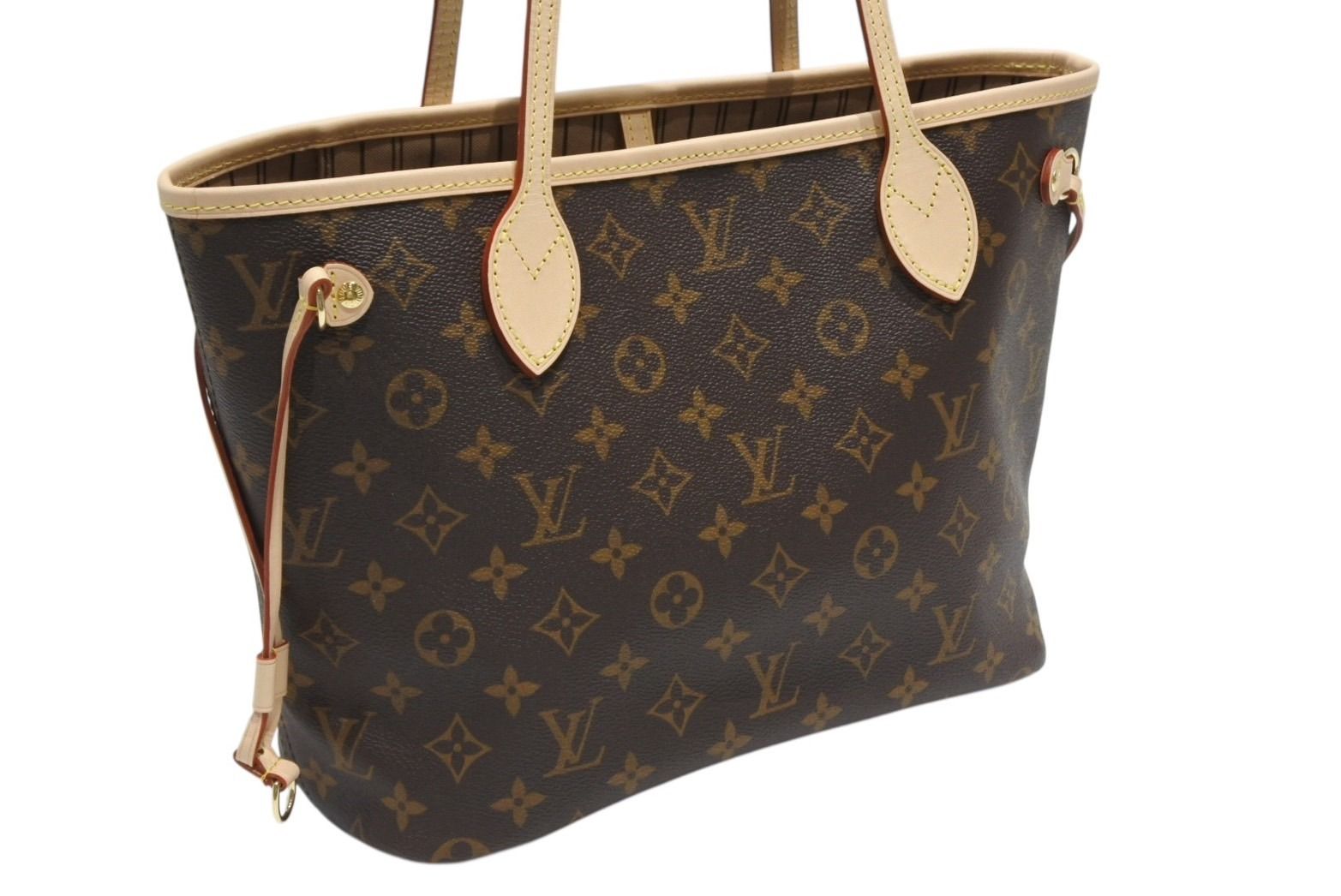 Louis Vuitton Neverfull PM Tote Bag Brown Pivoine — view 3