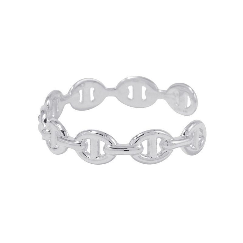 Hermes Bracelet Chaine D'ancre Bangle Silver