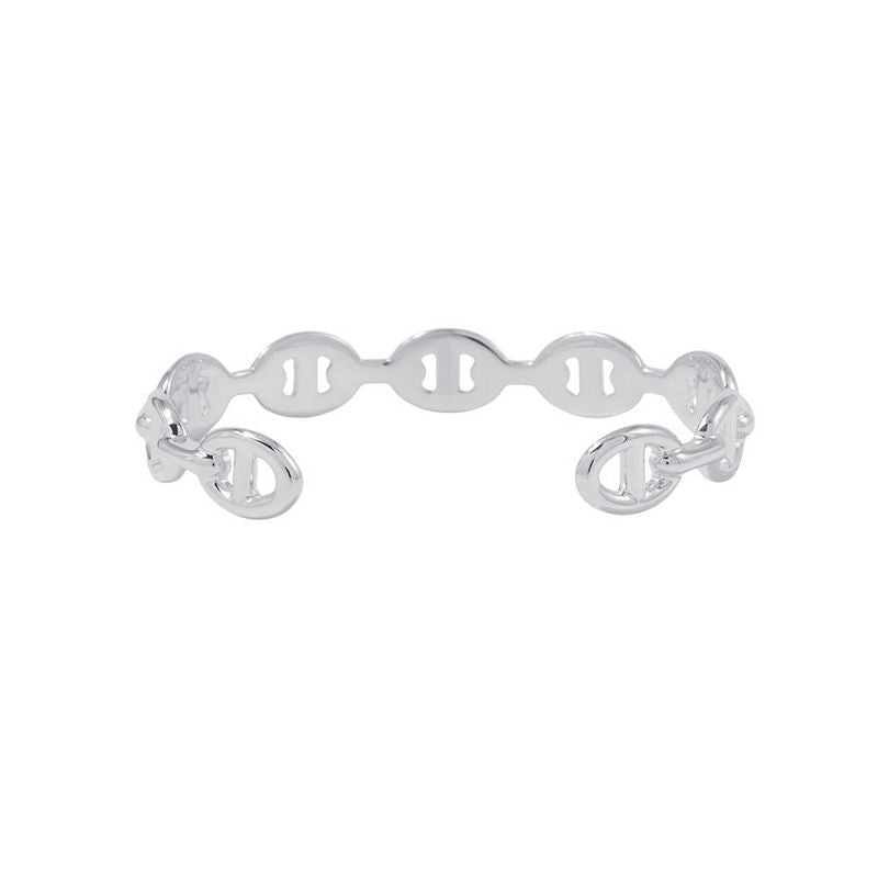 Hermes Bracelet Chaine D'ancre Bangle Silver