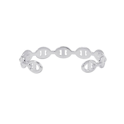 Hermes Bracelet Chaine D'ancre Bangle Silver