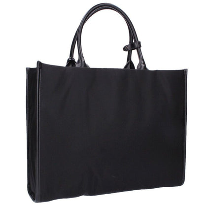 Prada Re-Nylon Triangle Plate Clochette Tote
