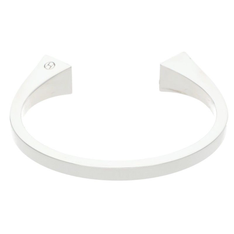 Hermes Clou de Forge Silver Bangle ST