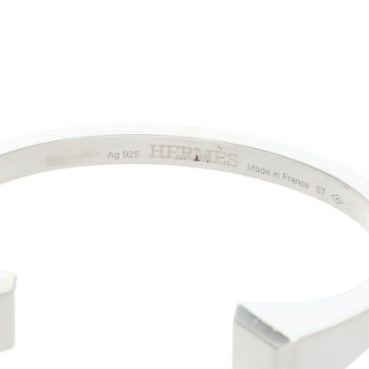 Hermes Clou de Forge Silver Bangle ST