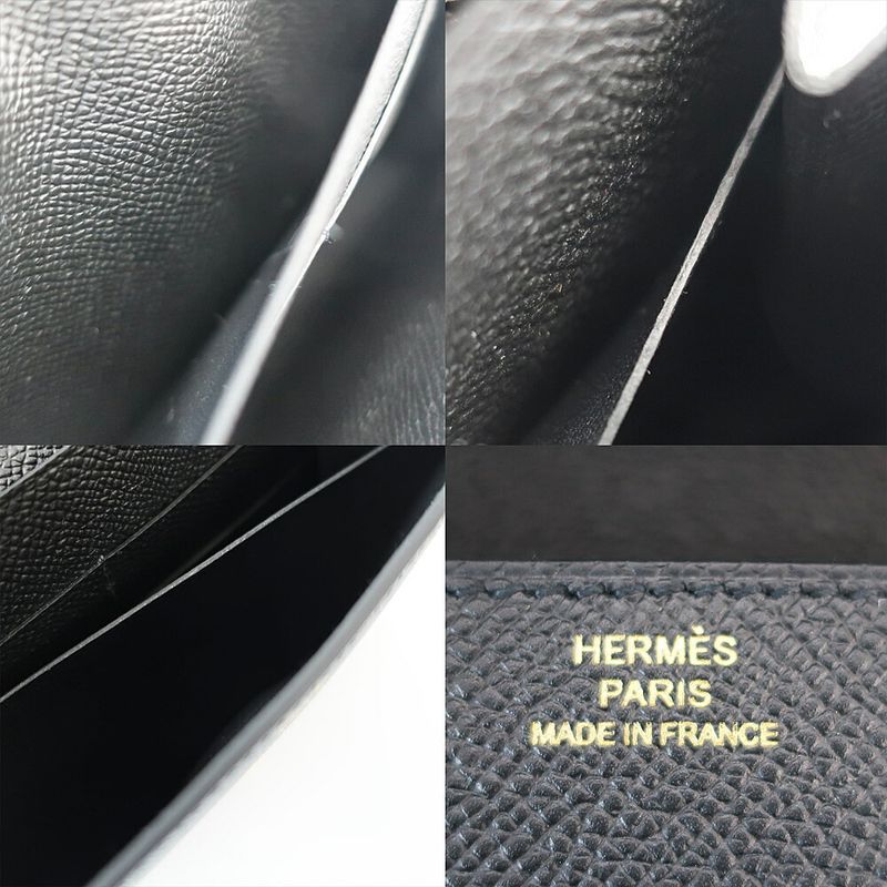 Hermes Click 16 Shoulder Bag Pouch Black Gold